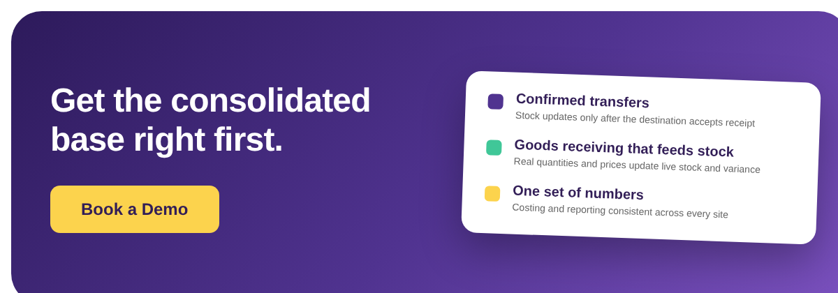 Book a Demo with Supy for central kitchen inventory and transfers