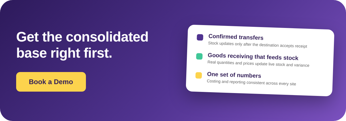 Book a Demo with Supy for central kitchen inventory and transfers