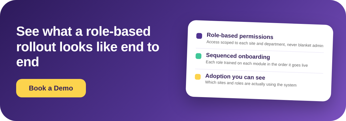 Book a Demo with Supy - guided, role-based restaurant software rollout
