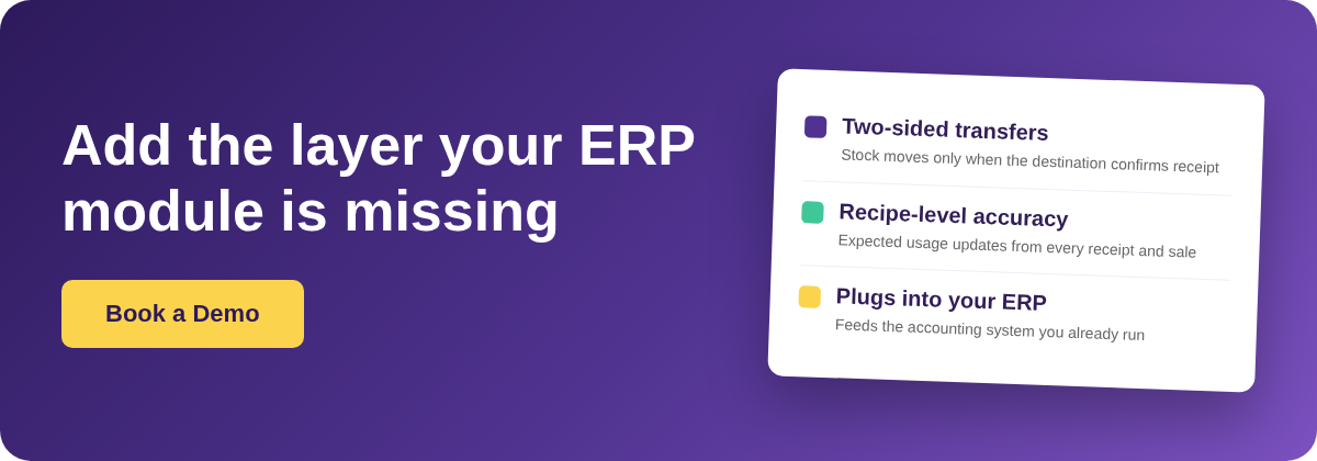 Book a Demo with Supy, the back-office inventory layer that plugs into your ERP