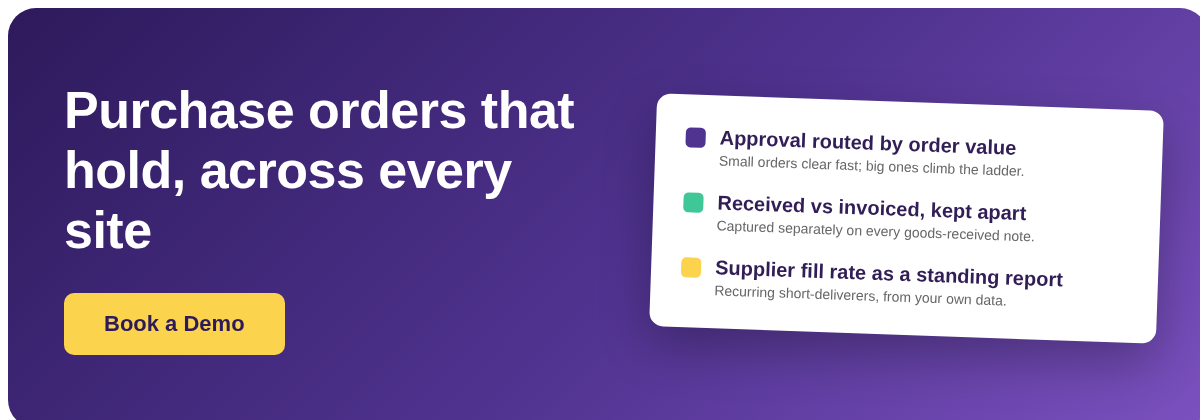 Book a Demo with Supy - purchase order management for restaurant groups