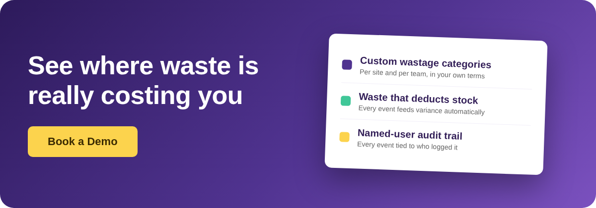 Book a Demo with Supy - restaurant food waste tracking