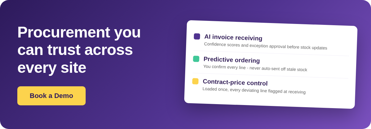 Book a Demo with Supy - AI restaurant procurement software