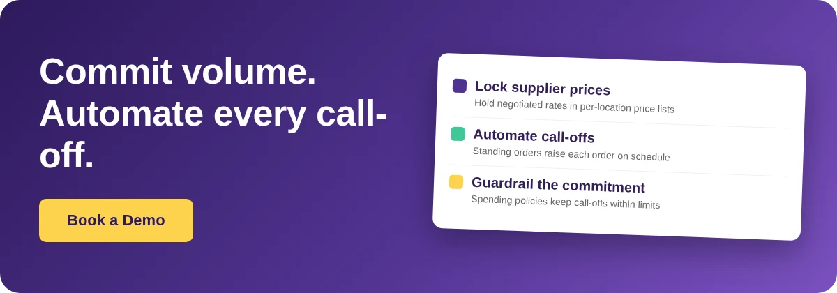 Book a Demo with Supy - run supplier volume commitments without the manual reorders