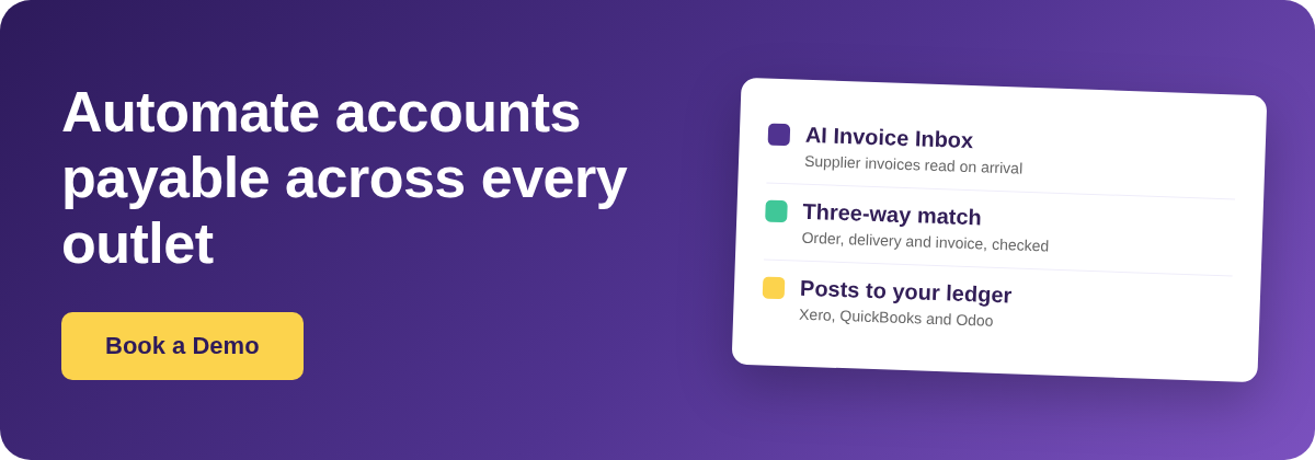 Book a Demo with Supy - automate restaurant accounts payable across every outlet