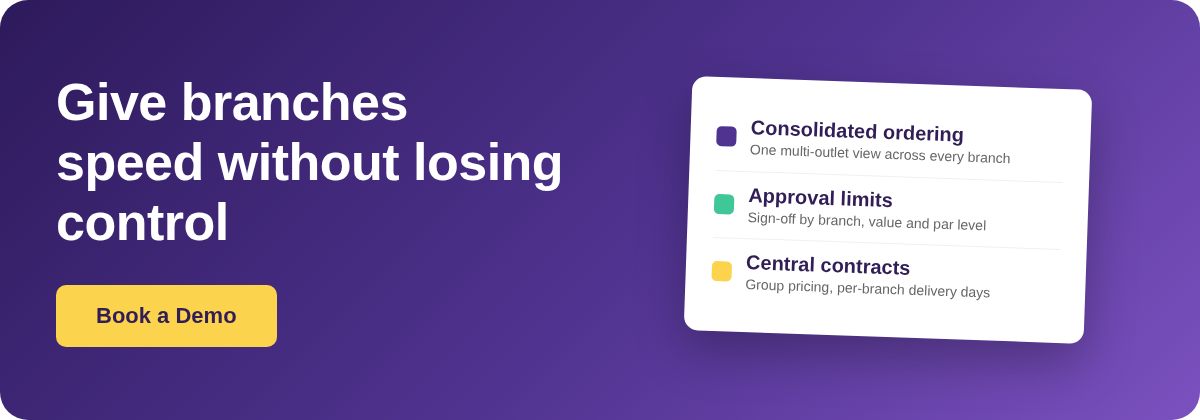 Book a Demo with Supy - central vs per-site restaurant purchasing