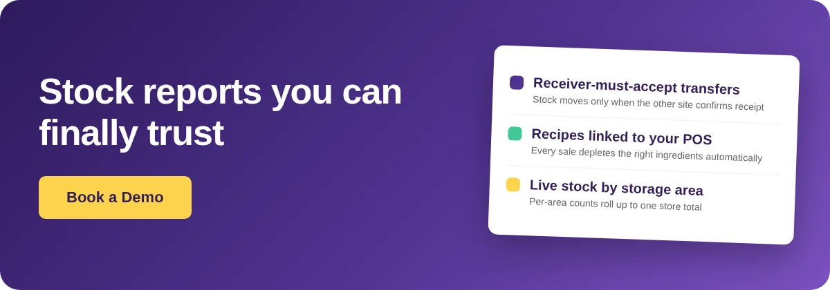Book a Demo with Supy for stock reports you can trust