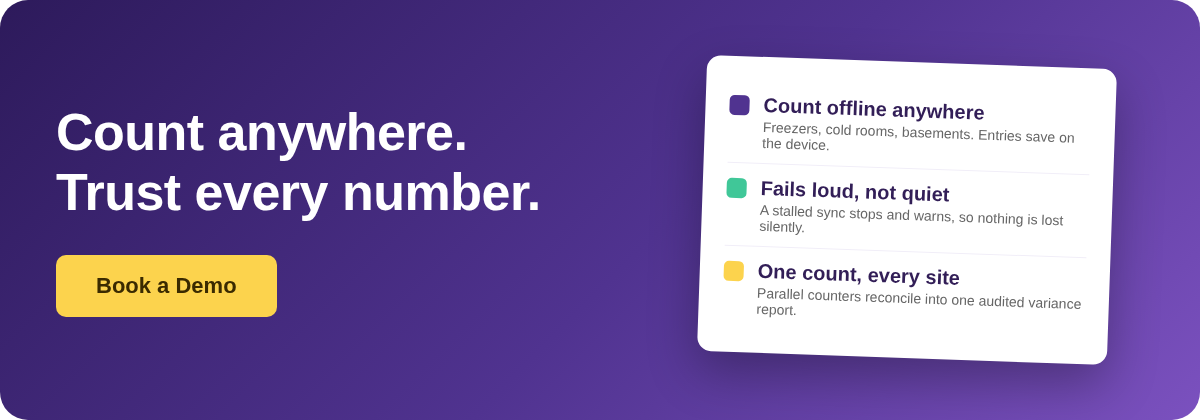 Book a Demo with Supy - offline stock counting