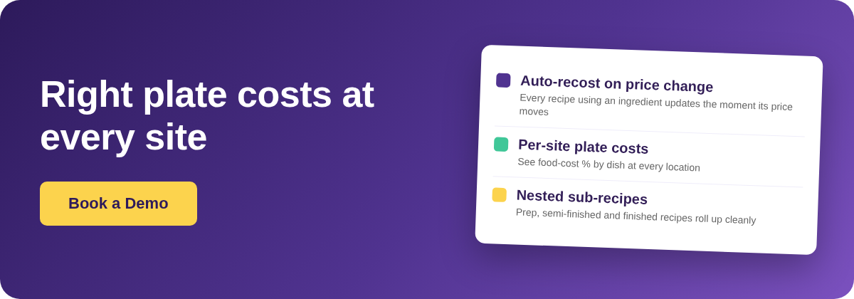 Book a Demo with Supy - restaurant menu costing software