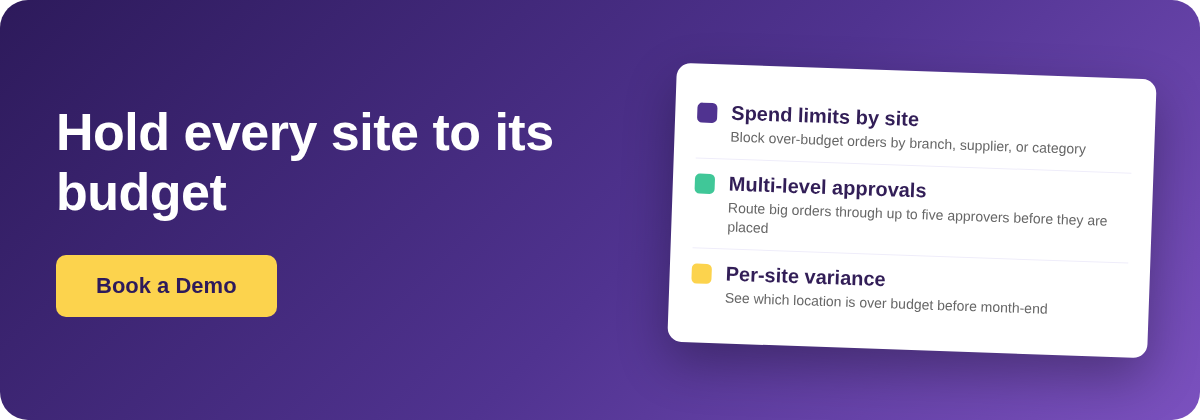 Book a Demo with Supy - restaurant budgeting and spend control for multi-site groups