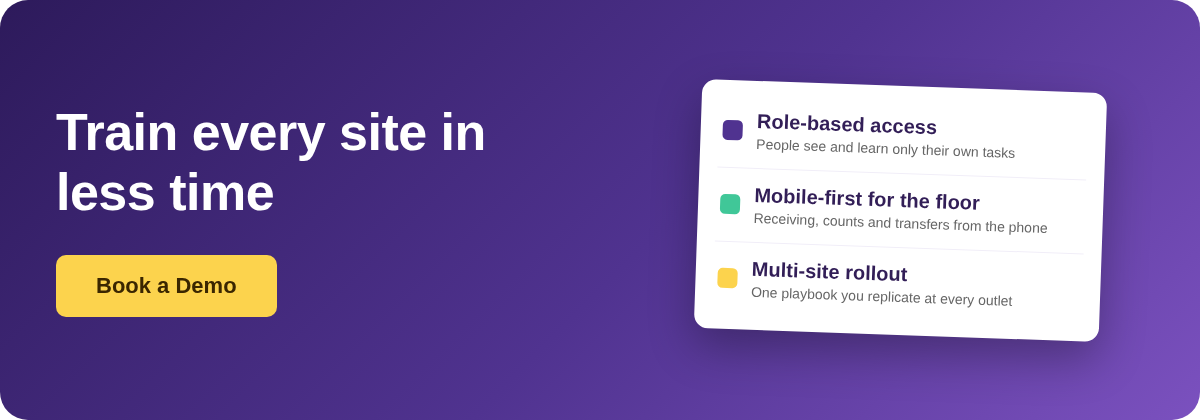 Book a Demo with Supy - training staff on a new restaurant inventory system across sites