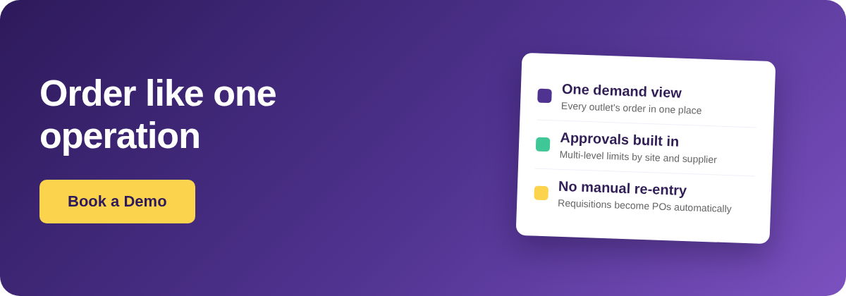Book a Demo with Supy for restaurant supplier ordering