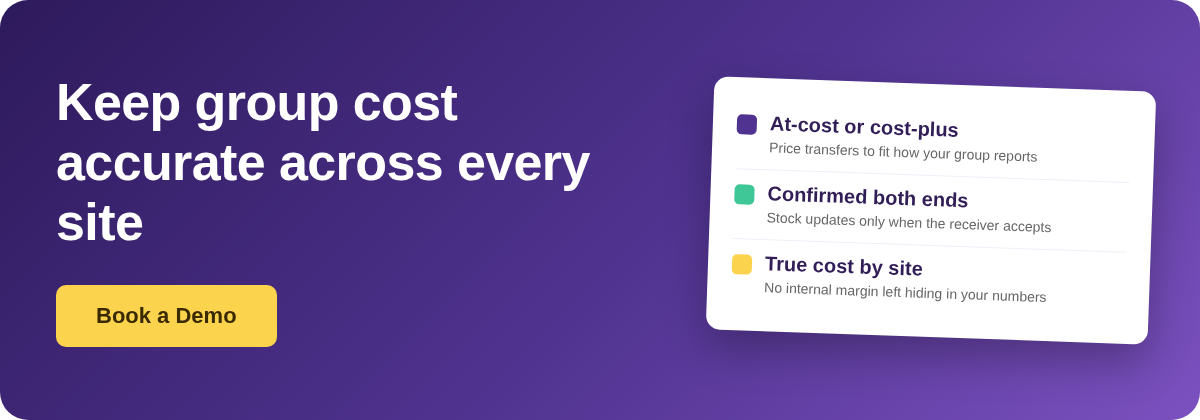 Book a Demo with Supy - accurate group cost across every restaurant site