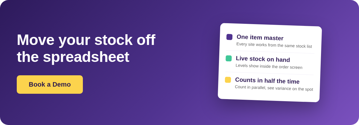 Book a Demo with Supy - restaurant inventory software vs spreadsheets
