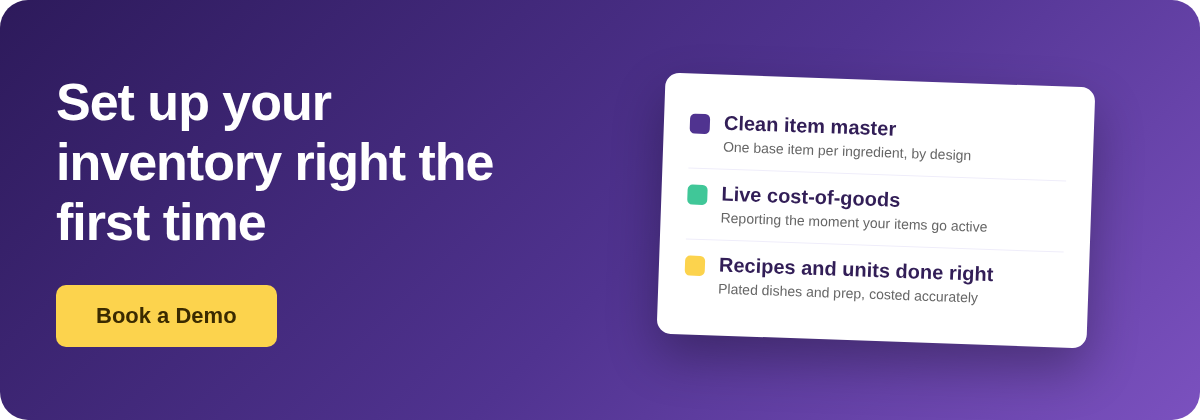 Book a Demo with Supy - restaurant inventory setup done right the first time