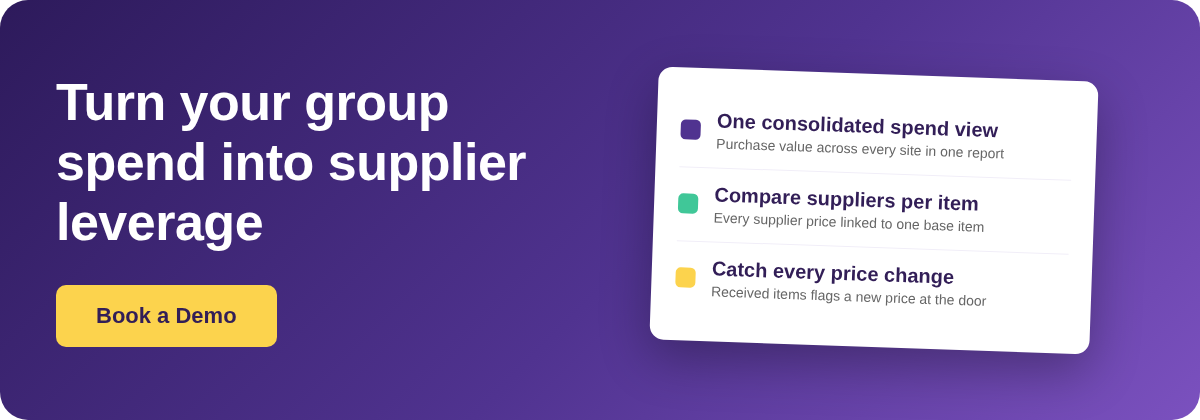 Book a Demo with Supy for negotiating supplier prices across a multi-site restaurant group