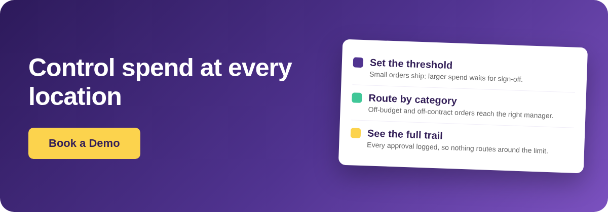 Book a Demo with Supy - restaurant purchase order approval limits