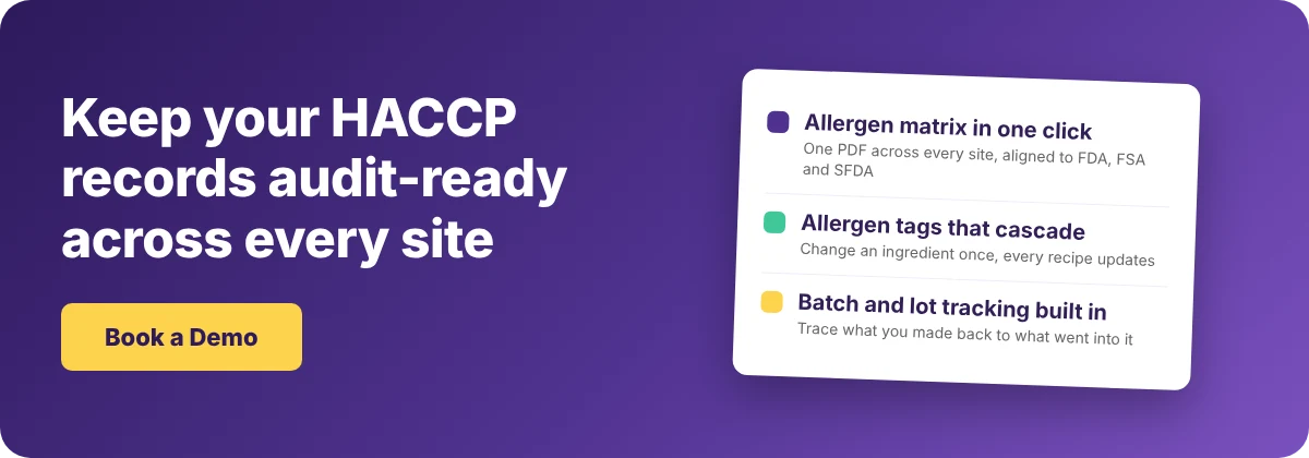 Book a Demo with Supy - HACCP plan for a restaurant