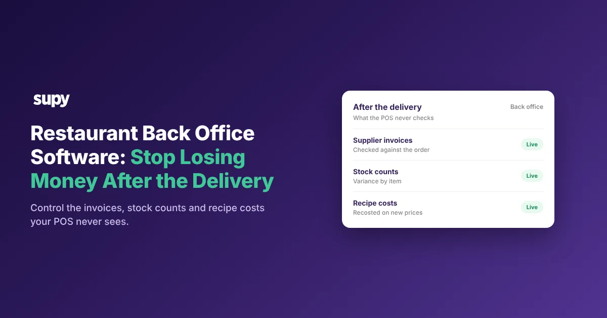 Restaurant back office software compared with the POS