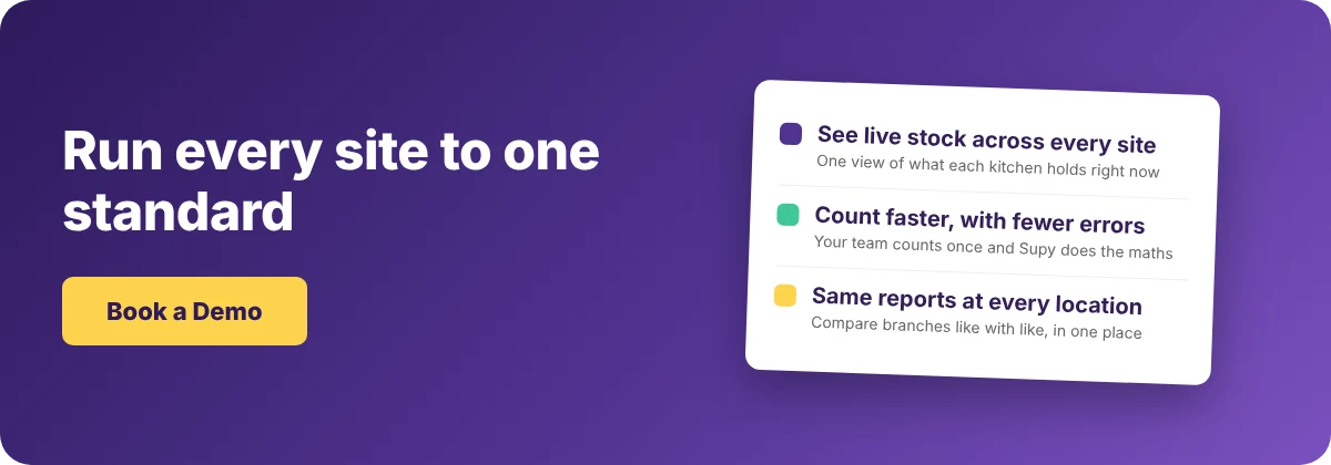 Book a demo with Supy to run every site to one standard