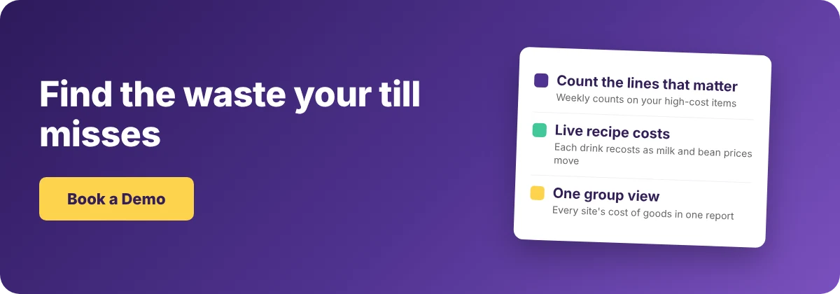 Book a Demo with Supy - cafe inventory management that catches the waste your till misses