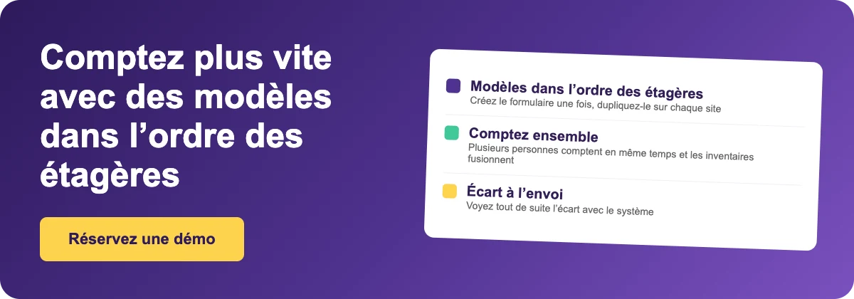 Réservez une démo avec Supy - formulaire de stocks restaurant