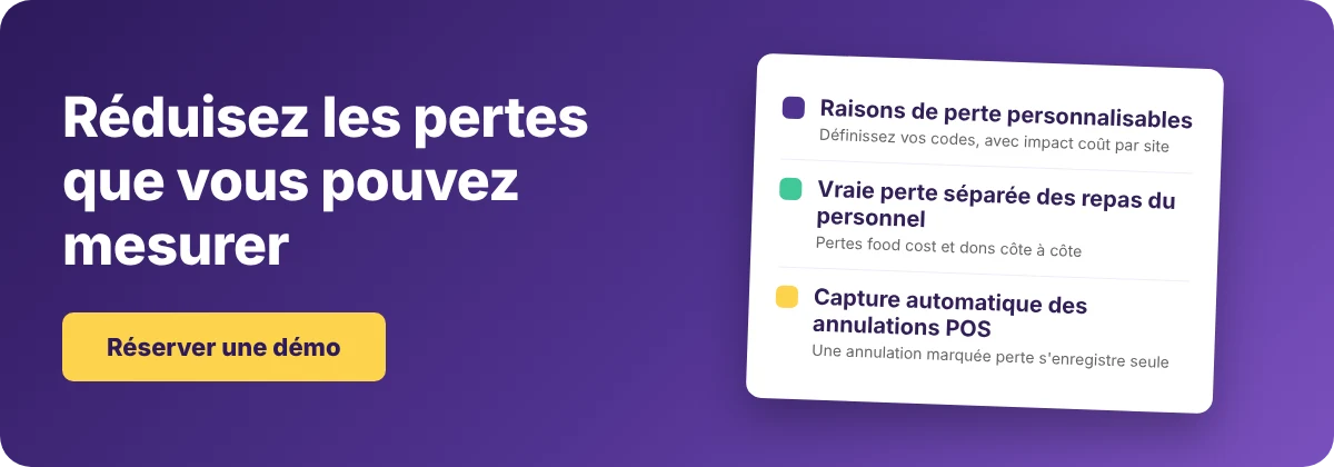 Réservez une démo avec Supy - restaurant zéro déchet