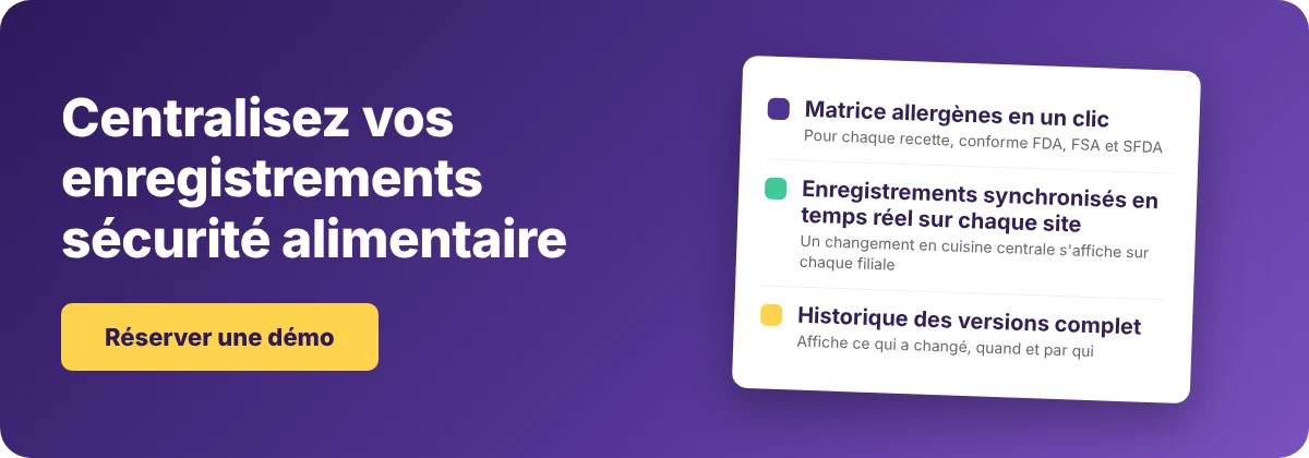 Réserver une démo avec Supy - système de gestion de la sécurité alimentaire