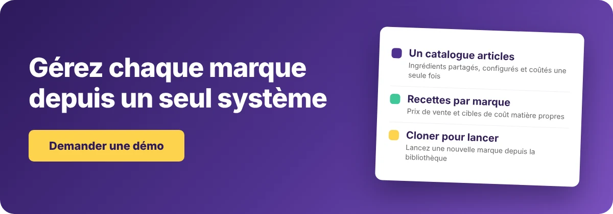 Réserver une démo avec Supy – gérer les menus et recettes de chaque enseigne depuis un seul système
