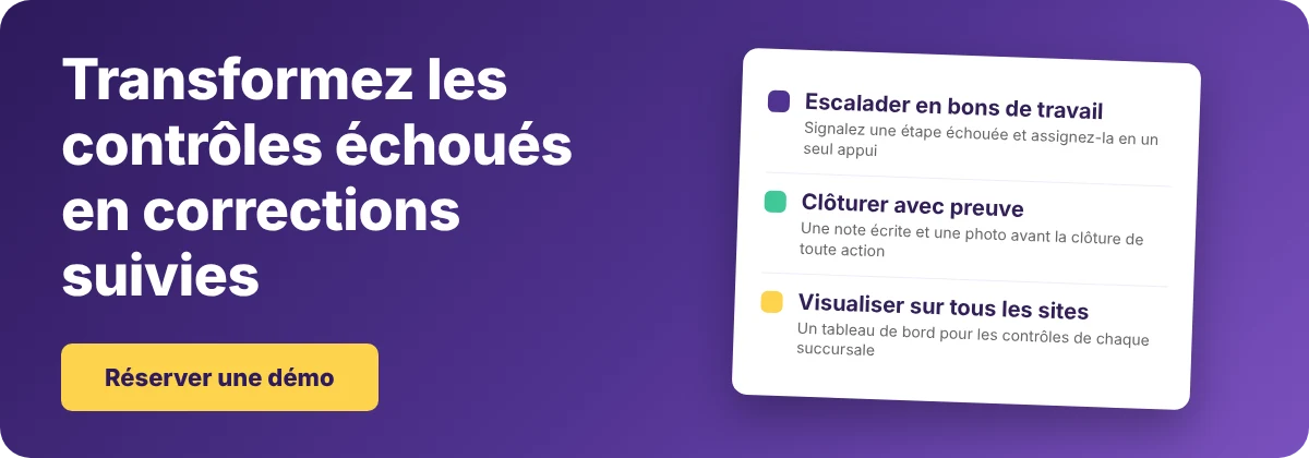 Book a Demo with Supy - restaurant checklist corrective actions