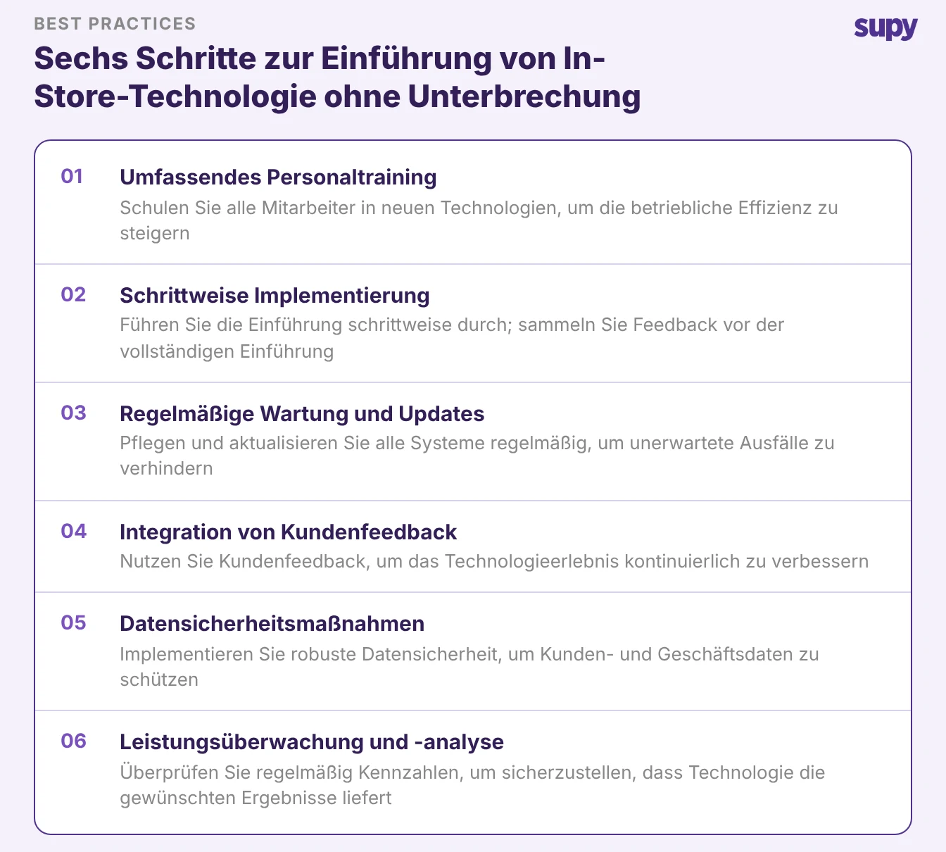 Best Practices für die Implementierung von In-Store-Technologien