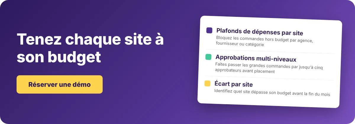 Réservez une démo avec Supy – budget et contrôle des dépenses pour les groupes multi-sites