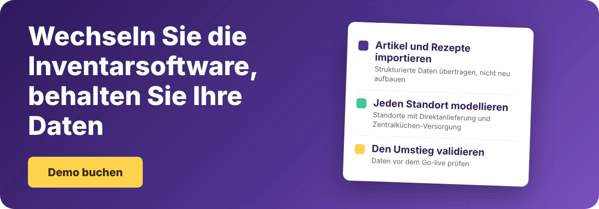 Demo mit Supy buchen, um Ihre Restaurant-Warenwirtschaft zu migrieren