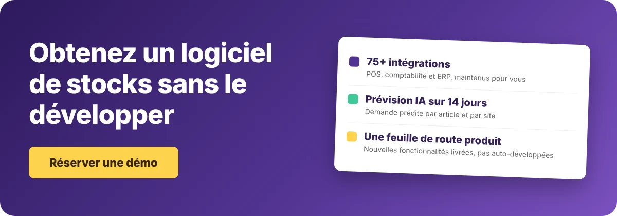 Réservez une démo avec Supy - développer ou acheter un logiciel de gestion des stocks pour restaurant