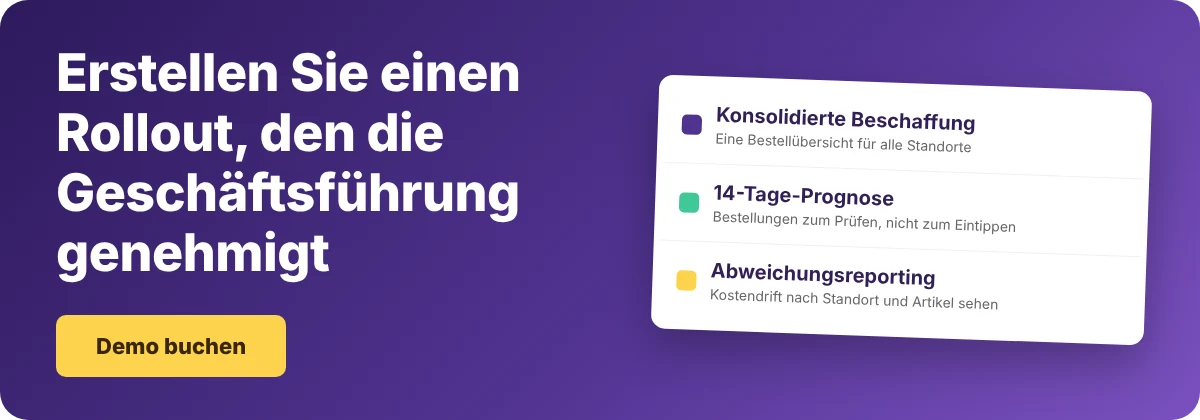 Demo mit Supy für Warenwirtschaftssoftware im Restaurant buchen