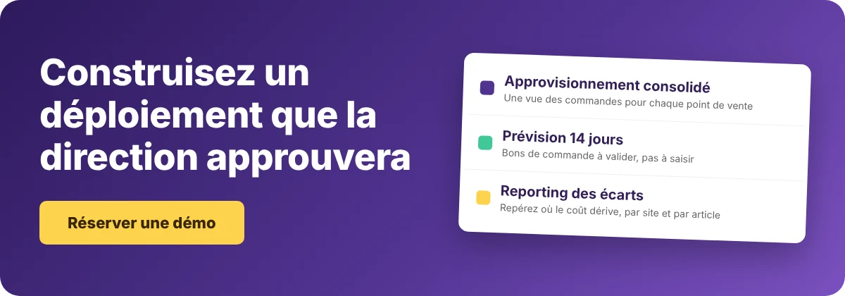 Réserver une démo avec Supy pour un logiciel de gestion des stocks restaurant