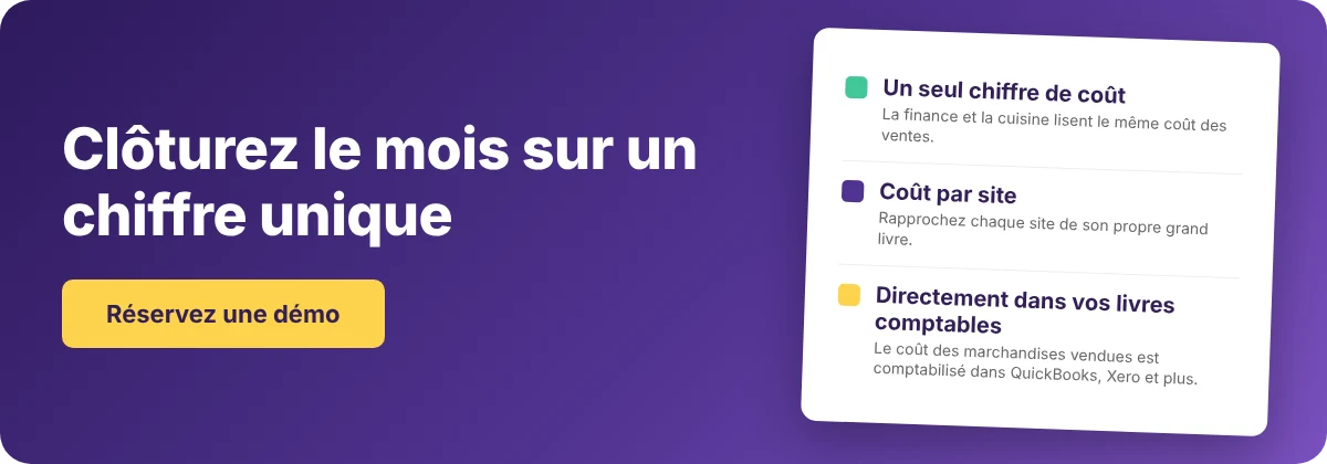 Réserver une démo avec Supy – rapports d'inventaire en restauration et rapprochement comptable