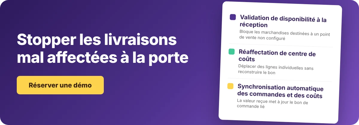 Réserver une démo avec Supy - stopper les livraisons mal affectées à la réception