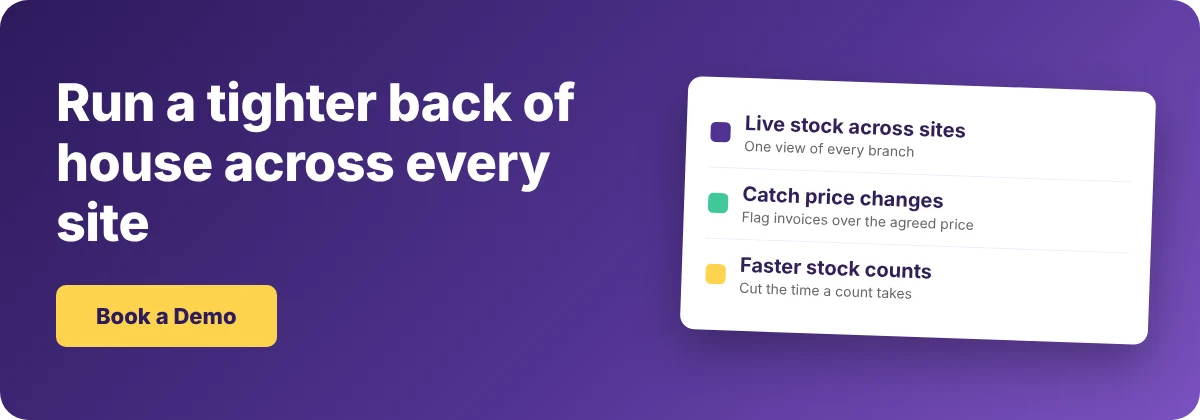 Book a Demo with Supy - food hygiene check list