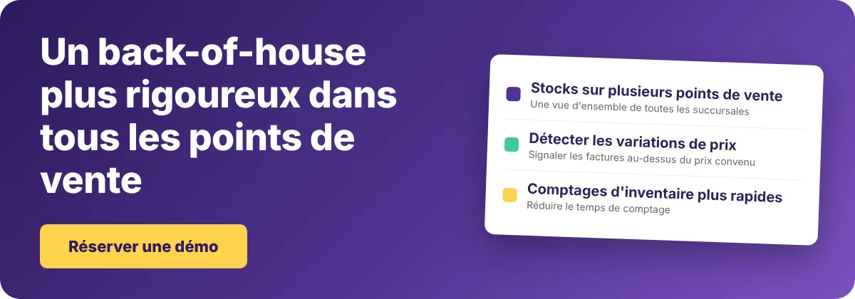 Réserver une démo avec Supy - liste de contrôle d’hygiène alimentaire