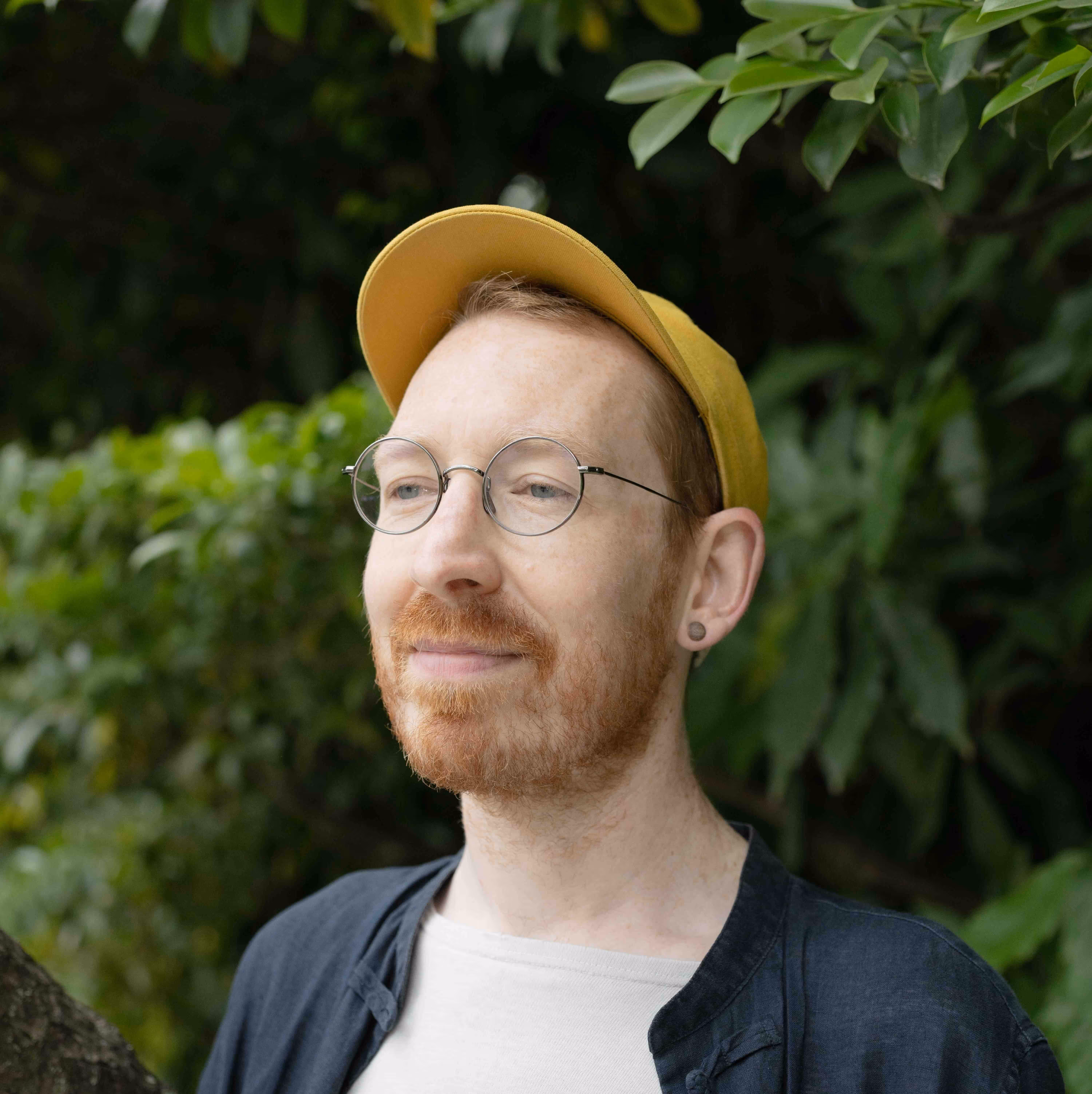 A headshot of your guide on these sound walks: Simon.