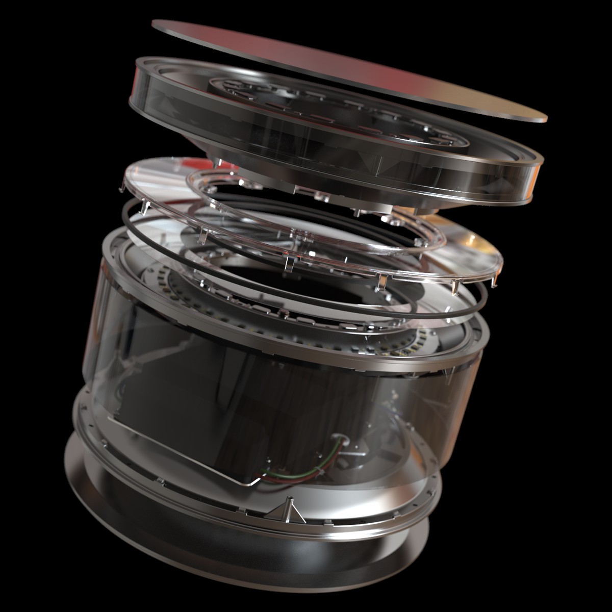 bollard head transparent