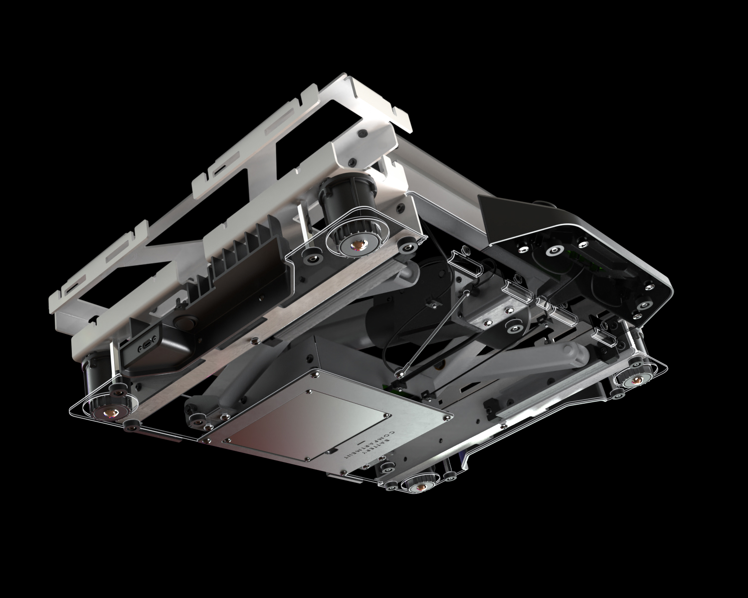 Interior structure of surgical step stool