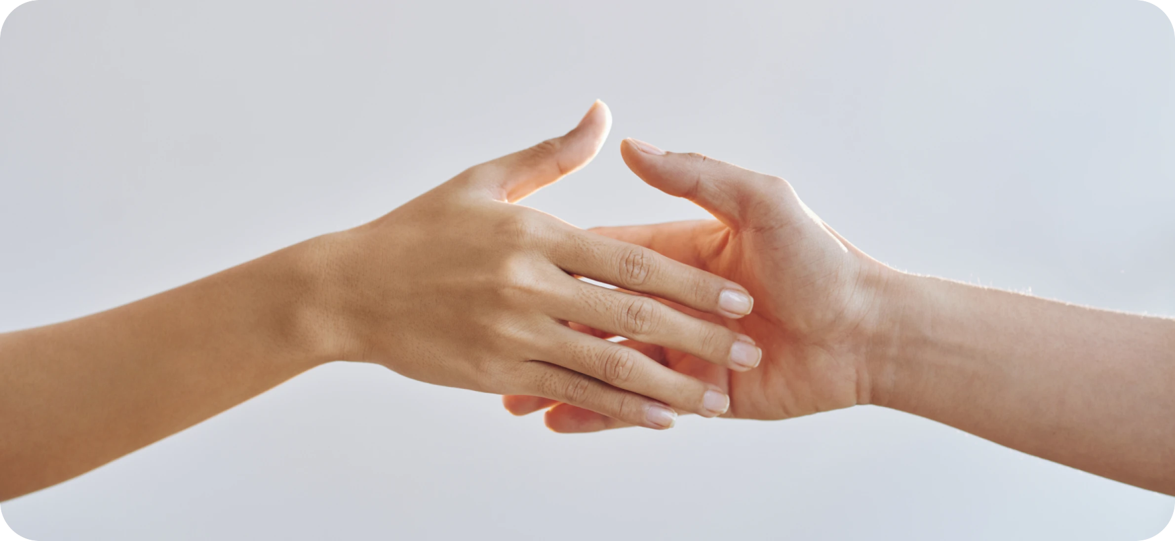 A picture of holding hands