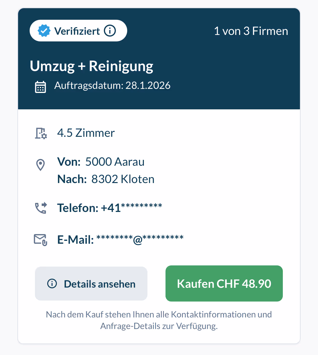 Was bedeutet Anfrage verifiziert ?