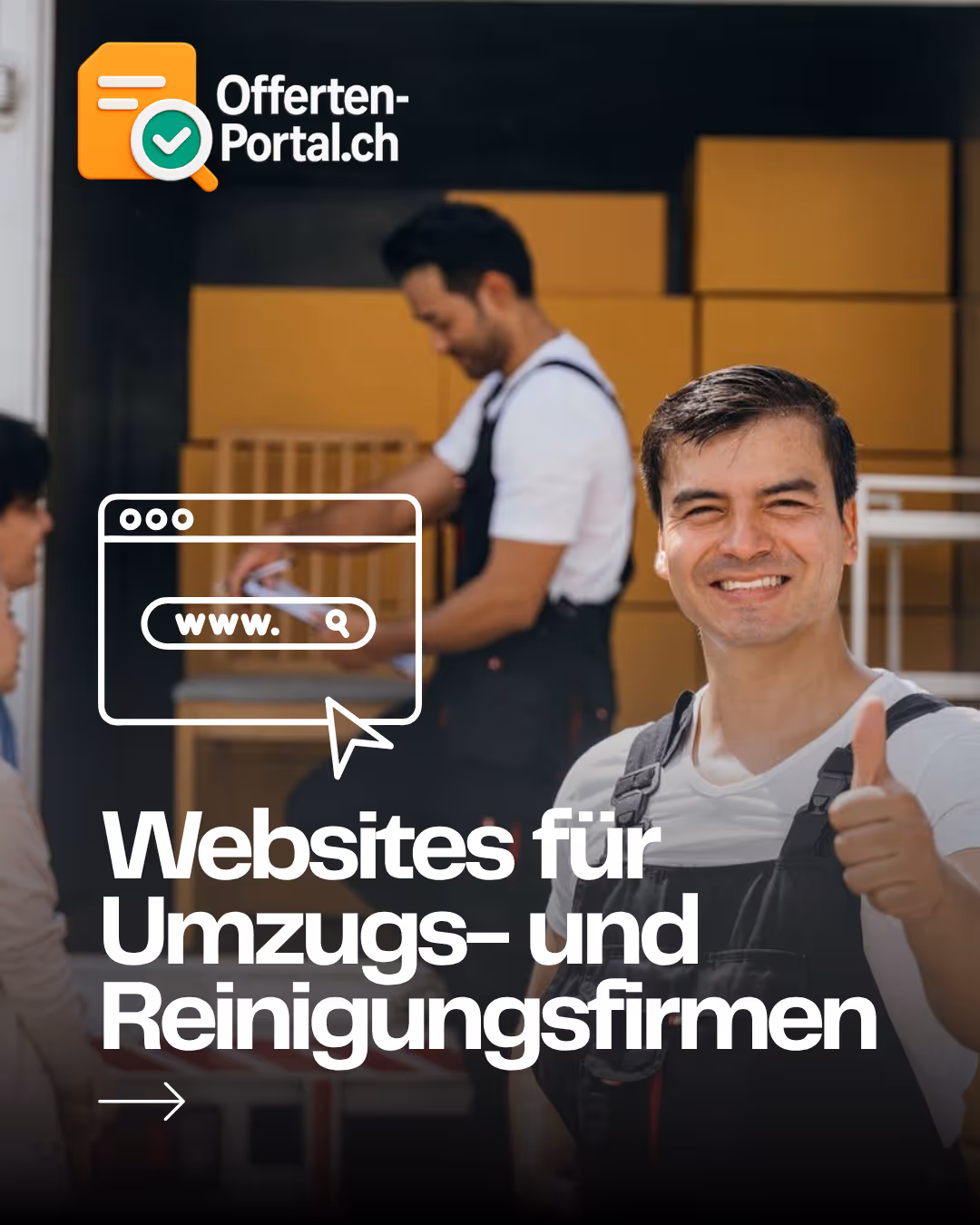 Moderne Websites für Umzugs- und Reinigungsfirmen