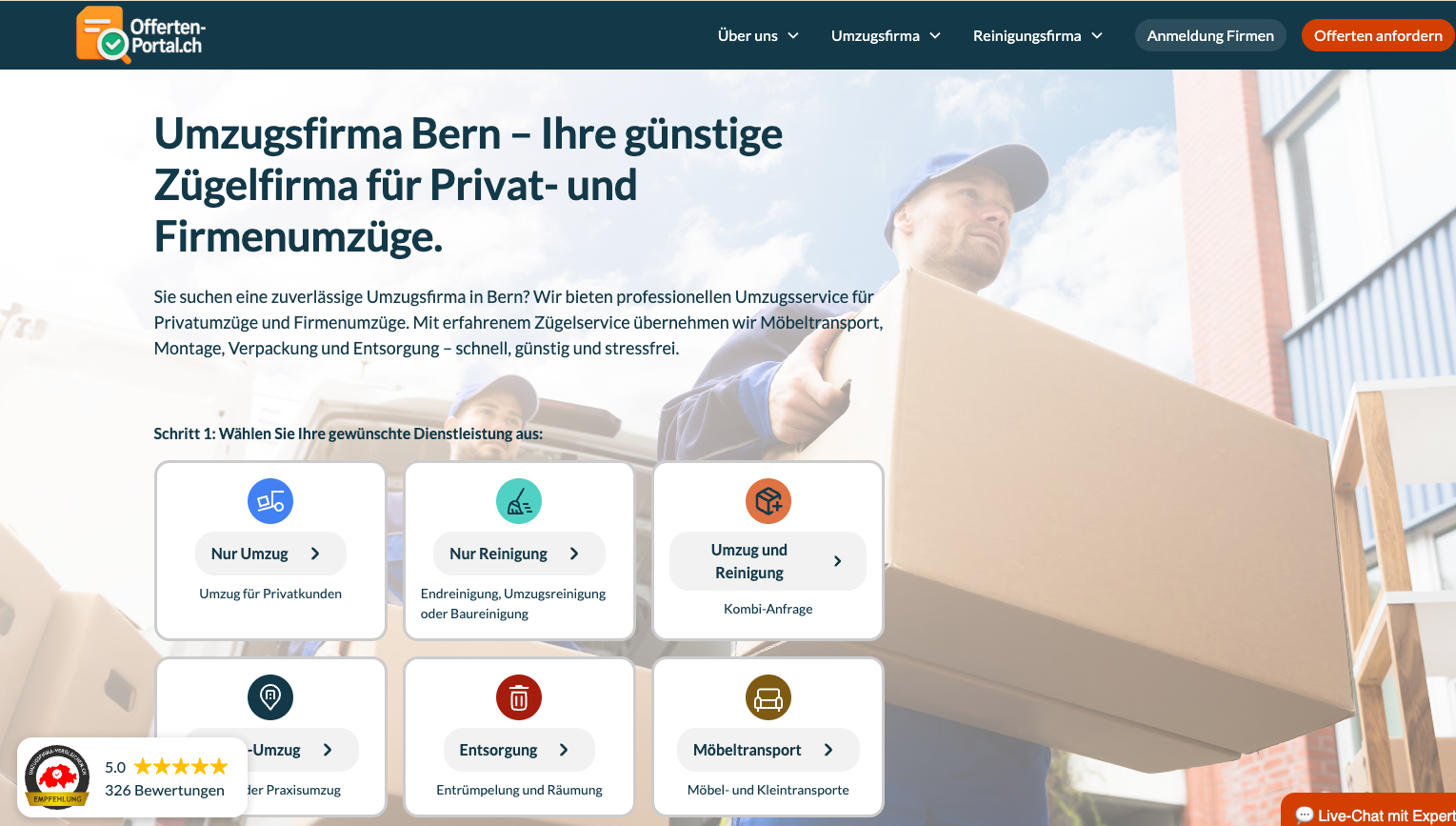 So funktioniert es mit Offerten-Portal