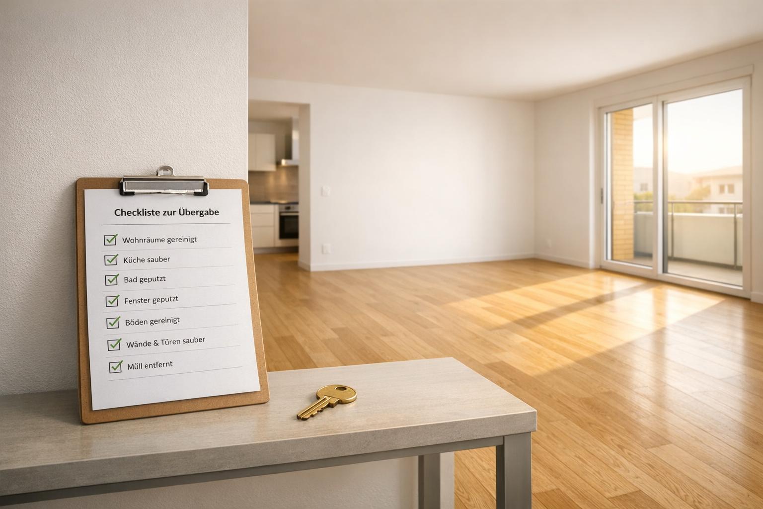 Endreinigung bei Auszug: Checkliste für die Übergabe