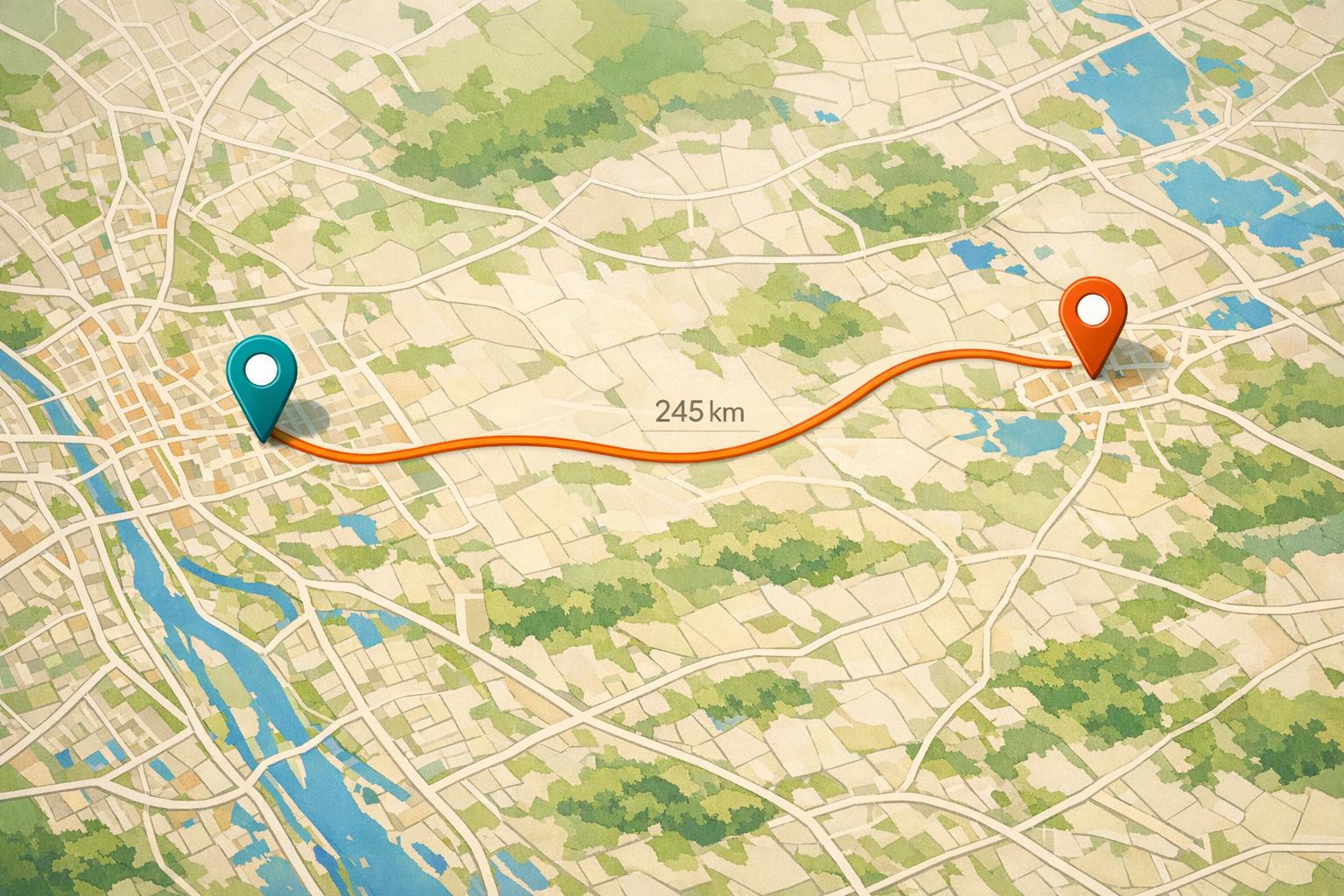 Umzugsdistanz Rechner