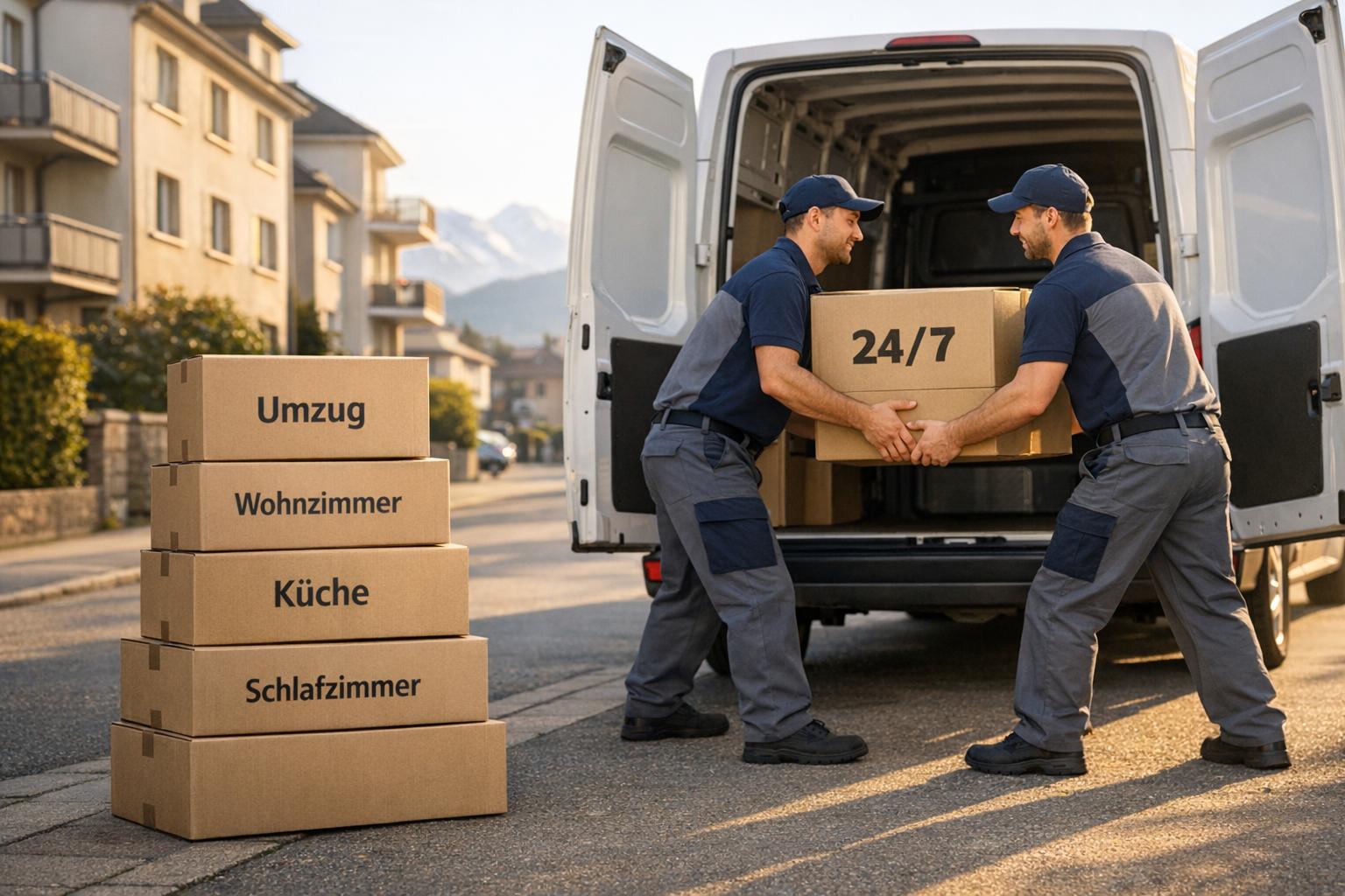 Top 5 Anbieter für 24/7 Umzugshilfe in der Schweiz